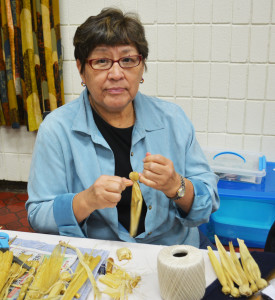 Debbie Hoag, Native American tradition-bearer, corn husk doll maker